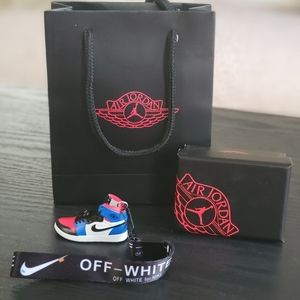 Nike Jordan shoe Off-white lanyard keychain